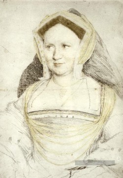  Holbein Tableaux - Portrait de dame Mary Guildford Renaissance Hans Holbein le Jeune